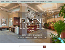 Tablet Screenshot of eugenehotel.com